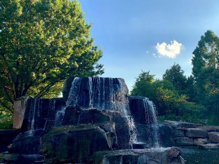Waterfall, Myriad Botanical Gardens, Oklahoma